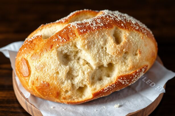 Crispy gluten-free French baguette, perfect texture and taste.