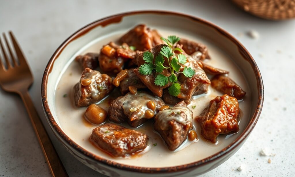 Sumptuous braised beef in creamy coconut milk bliss.