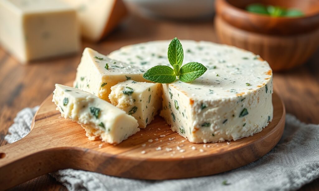 Savory cheese and mint pastries: a delicious, simple, sophisticated recipe.