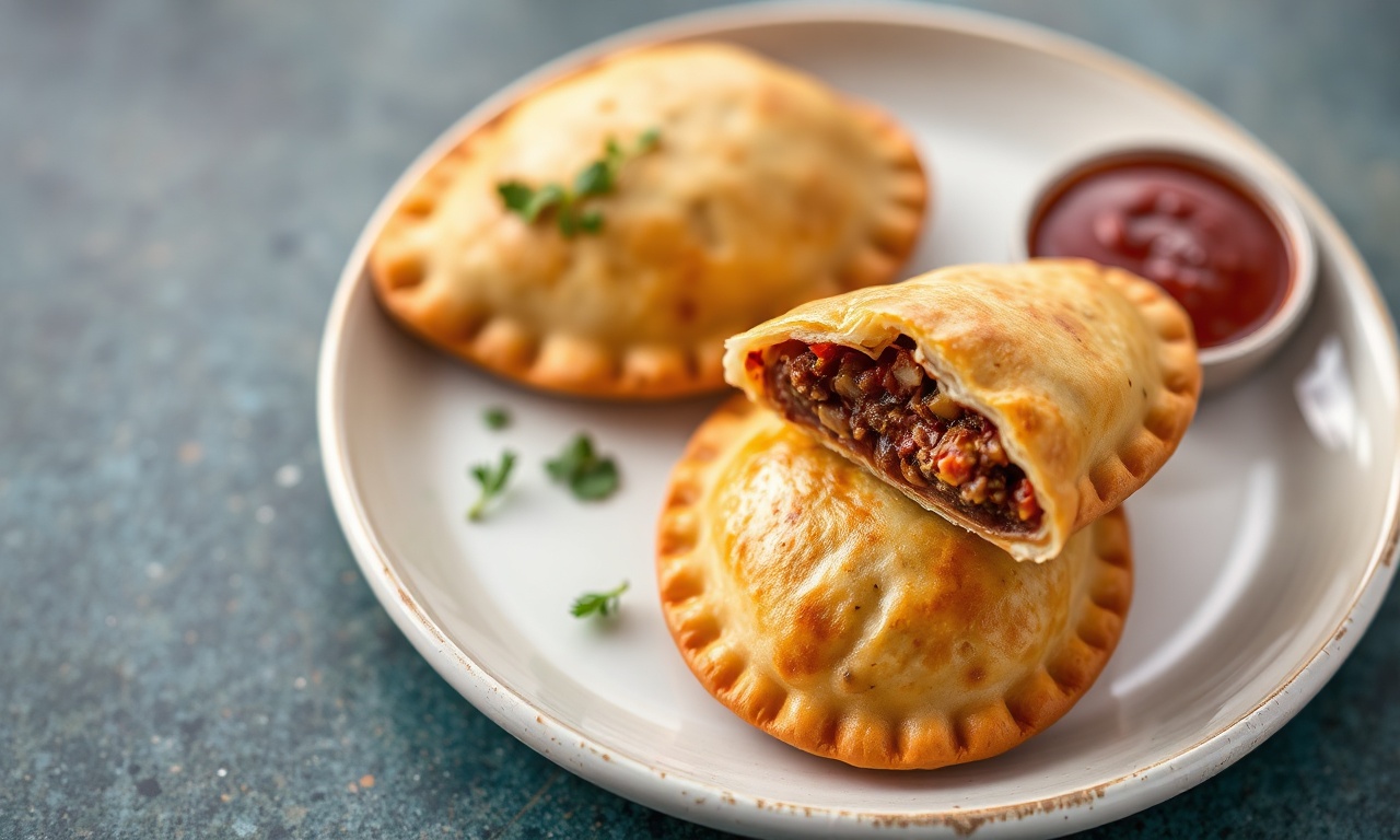 Irresistible savory beef empanadas, a flavorful delight.