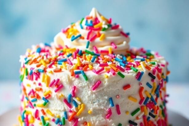 Magic Funfetti ice cream cake: a sweet celebration of joy.