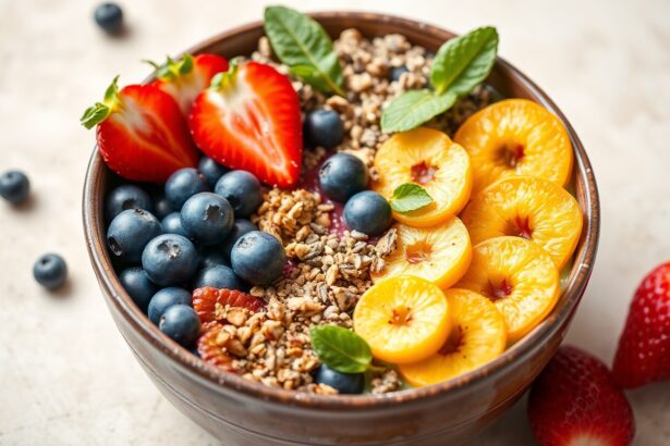 Crafting vibrant smoothie bowls: bright, healthy, and nourishing.