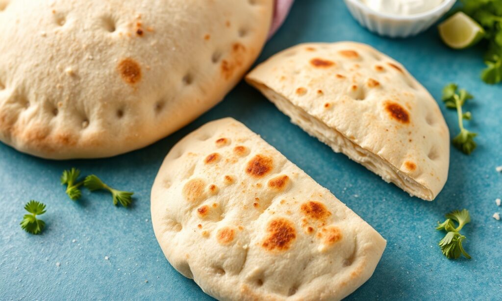 Fluffy gluten-free pita bread: tender, delicious, easy ingredients.