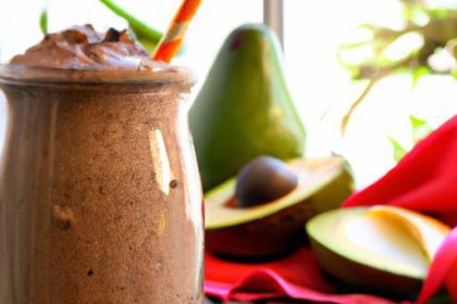 Creamy Dairy-Free Chocolate Avocado Protein Smoothie Boost