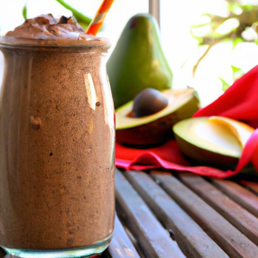 Creamy Dairy-Free Chocolate Avocado Protein Smoothie Boost