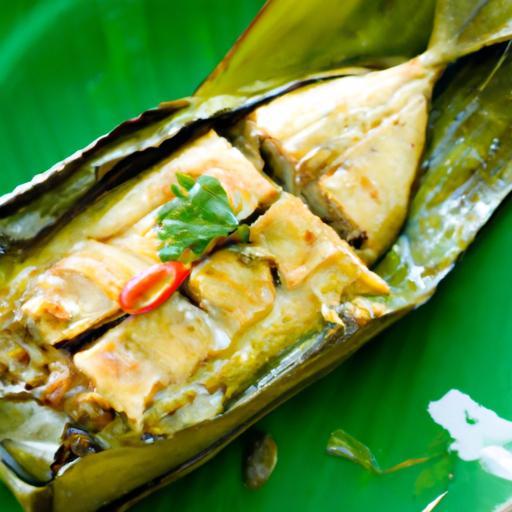 Aromatic Grilled Fish Wrapped in Banana Leaves Delight