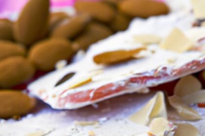 Chill & Crunch: The Delight of Semi-Frozen Almond Nougat