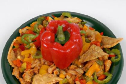 Bell Pepper “Nachos” with Savory Seasoned Turkey Twist