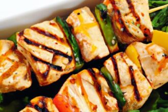 Savor the Flavor: Shrimp & Chicken Sausage Skewers Delight