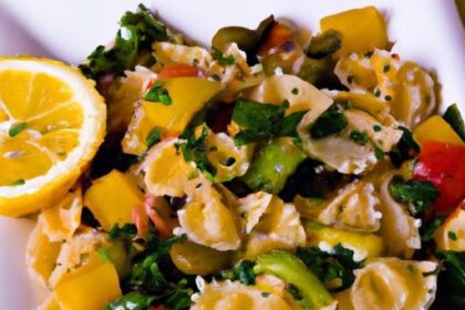 Bright Mediterranean Pasta Salad with Zesty Lemon-Herb Vinaigrette