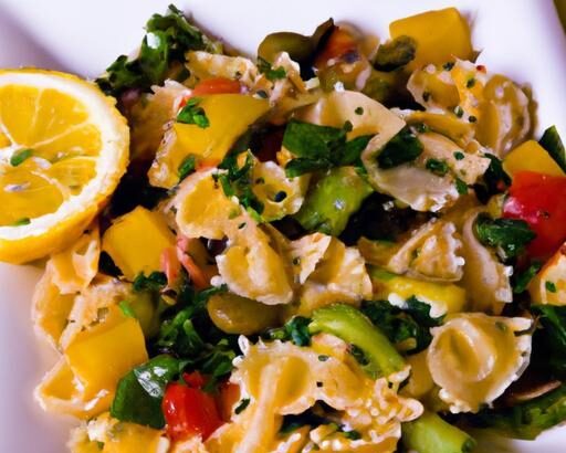 Bright Mediterranean Pasta Salad with Zesty Lemon-Herb Vinaigrette