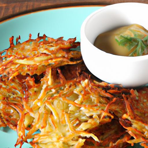 Golden Crispy Potato Latkes: Perfect Pairing with Applesauce