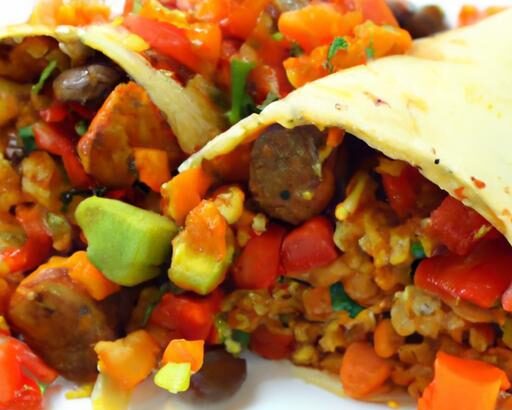 Power-Packed High-Protein Vegan Burrito with Tofu Scramble