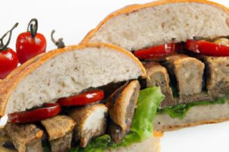 Savor the Flavor: Grilled Portobello Mushroom “Steak” Sandwich
