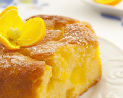 Golden Semolina Cake Drenched in Orange Blossom Syrup