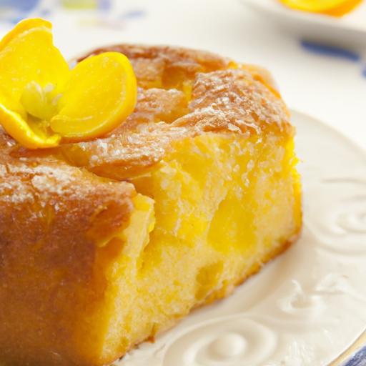Golden Semolina Cake Drenched in Orange Blossom Syrup