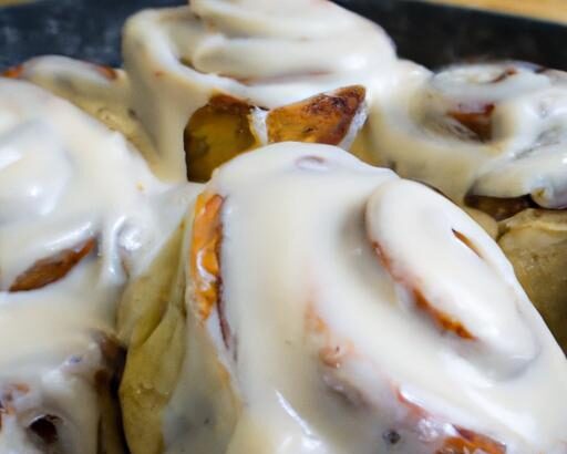 Fluffy Vegan Cinnamon Rolls Drizzled with Creamy Cashew Icing