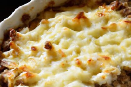 Comfort in a Dish: Creamy Ground Beef & Cauliflower Rice Casserole