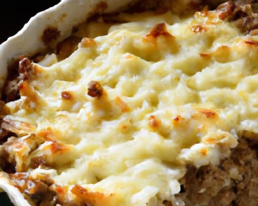 Comfort in a Dish: Creamy Ground Beef & Cauliflower Rice Casserole