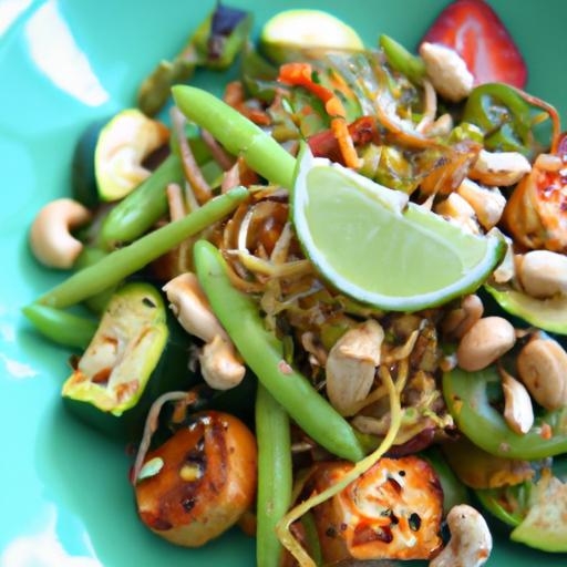 Bold & Zesty: Spicy Peanut Tofu Noodle Salad Recipe