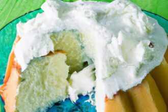 Fluffy Pandan Chiffon Cake with Lush Coconut Cream Frosting