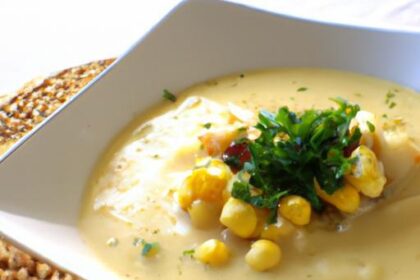 Hearty Vegan Corn Chowder with Creamy Potatoes Delight