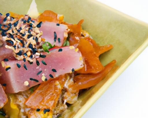 Fiery Ahi Tuna Poke Bowl: Brown Rice Delight Unveiled
