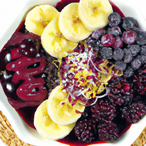 Energize Your Day: Açaí Bowls with Vibrant Fruit Toppings