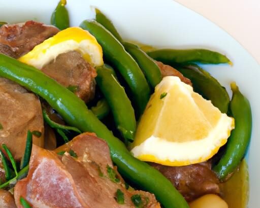 Zesty Lamb Stew with Green Beans and Fresh Lemon Twist