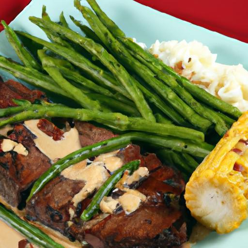 Savor Grilled Steak Paired with Lush Creamy Corn Sauce