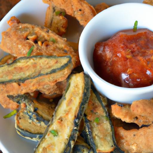 Crispy Air Fryer Zucchini Fries with Tangy Marinara Dip