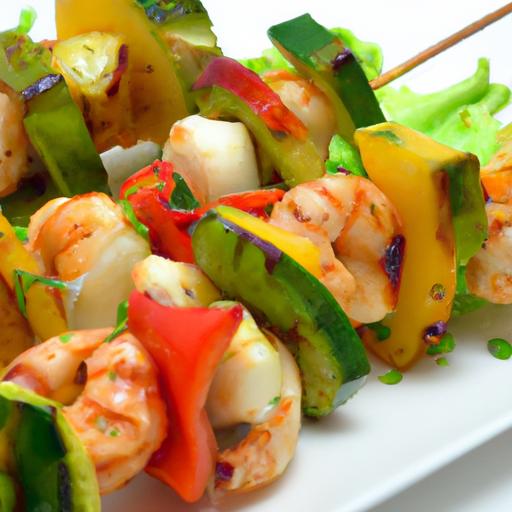 Savor the ⁢Flavor: shrimp & Chicken Sausage Skewers Delight