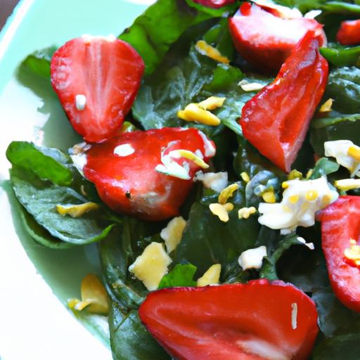 Bright & Breezy: Fresh Strawberry Spinach Salad ‍Delight
