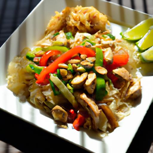 Savor the Flavor: Stir-Fried Chicken Rice Noodles & Veggies