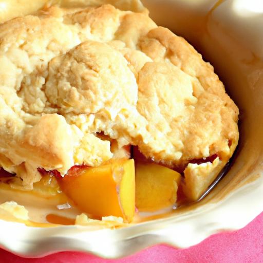 Timeless Southern Peach Cobbler with Fluffy Biscuit Topping