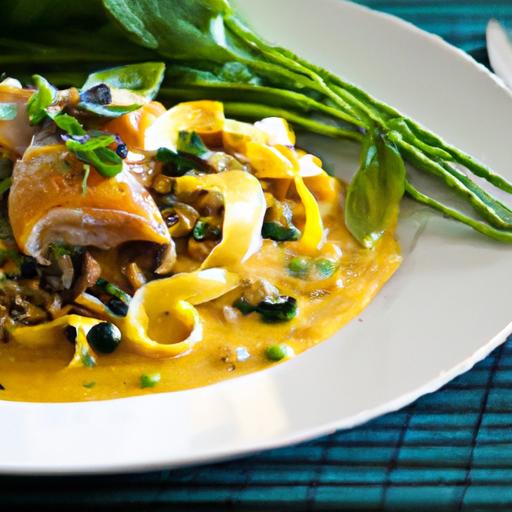 Zesty Turmeric & Dill Fish with Light Rice noodles Delight