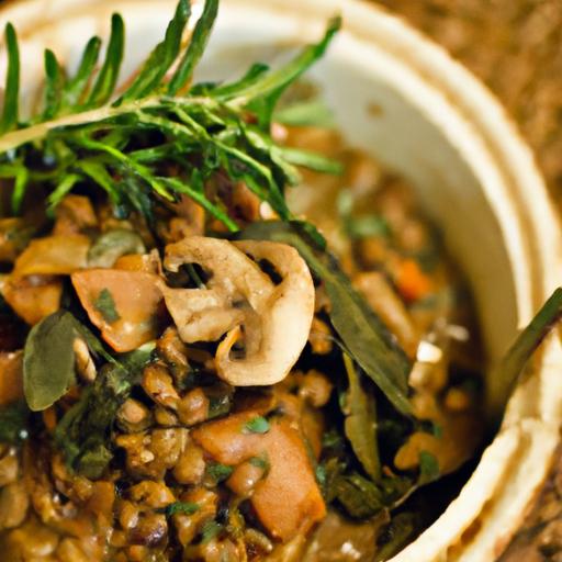 Savor⁢ the Comfort: Hearty‍ Lentil and Wild Mushroom ​Stew