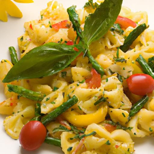 Bright Mediterranean Pasta Salad ​with Zesty Lemon-Herb Vinaigrette