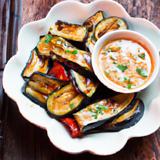 Fiery Delight: savory Eggplant in Spicy Garlic Sauce