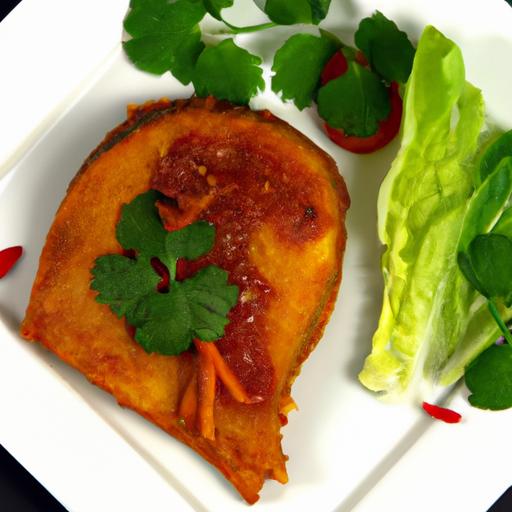 Savoring Braised Fish in Rich Caramel & Spicy Pepper Sauce