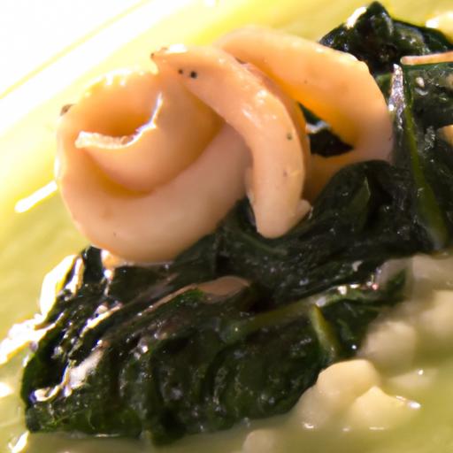 Savor the Sea: Cuttlefish & Spinach risotto Delight