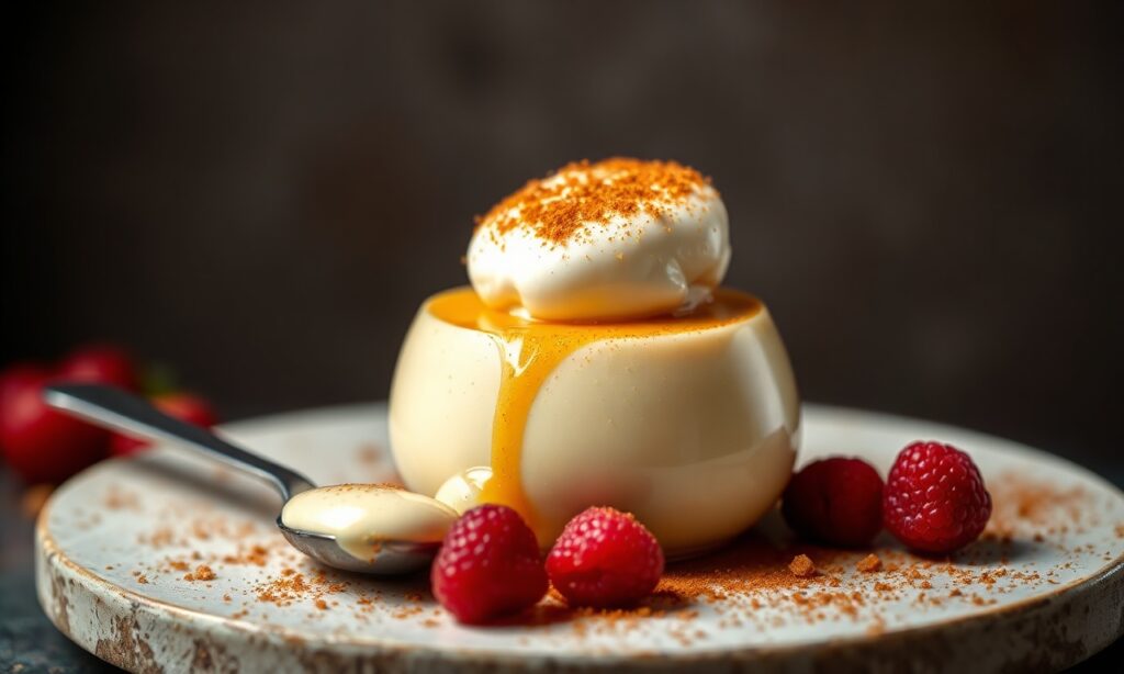 Incredible silky egg pudding with caramelized sugar, a dessert elevated.