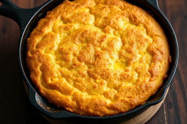 Golden Skillet cornbread: crispy, comforting classic recipe.