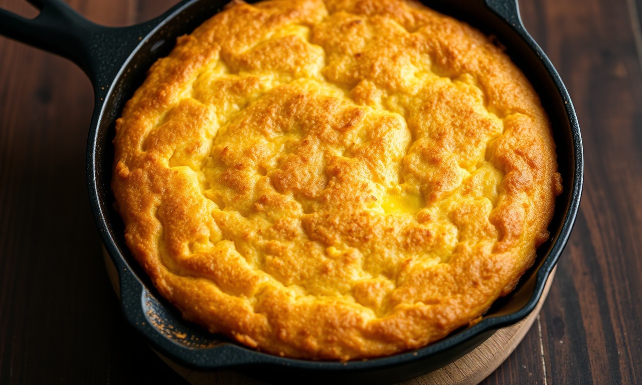 Golden Skillet cornbread: crispy, comforting classic recipe.