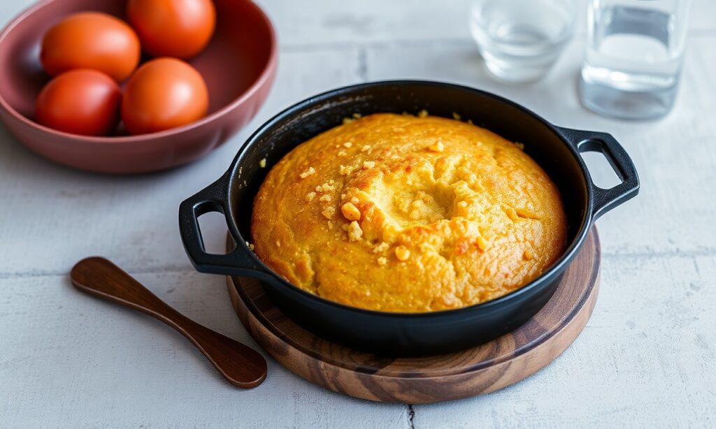Golden Skillet cornbread with a perfectly crispy, magical crust.