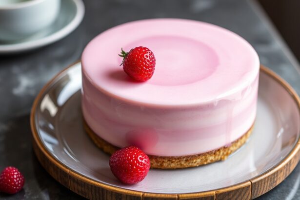 Art Mirror glaze mousse cake: a stunning delight.