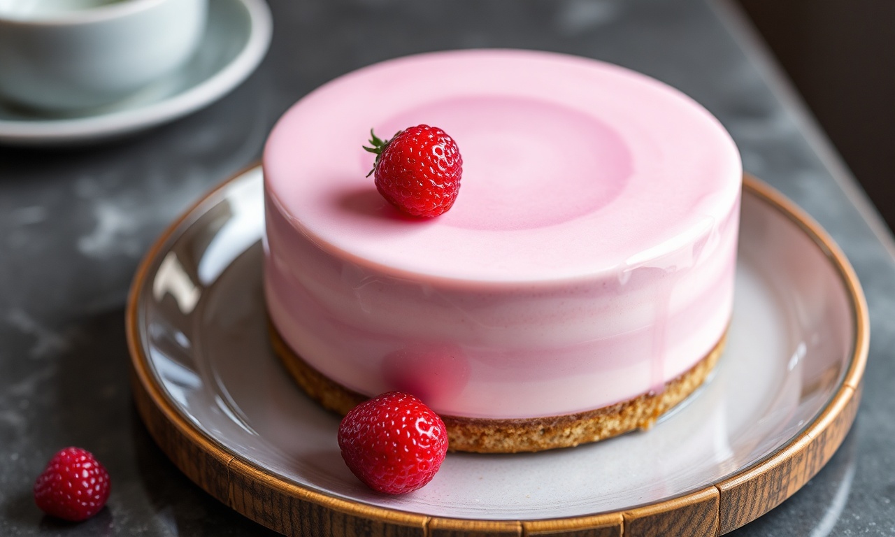 Art Mirror glaze mousse cake: a stunning delight.
