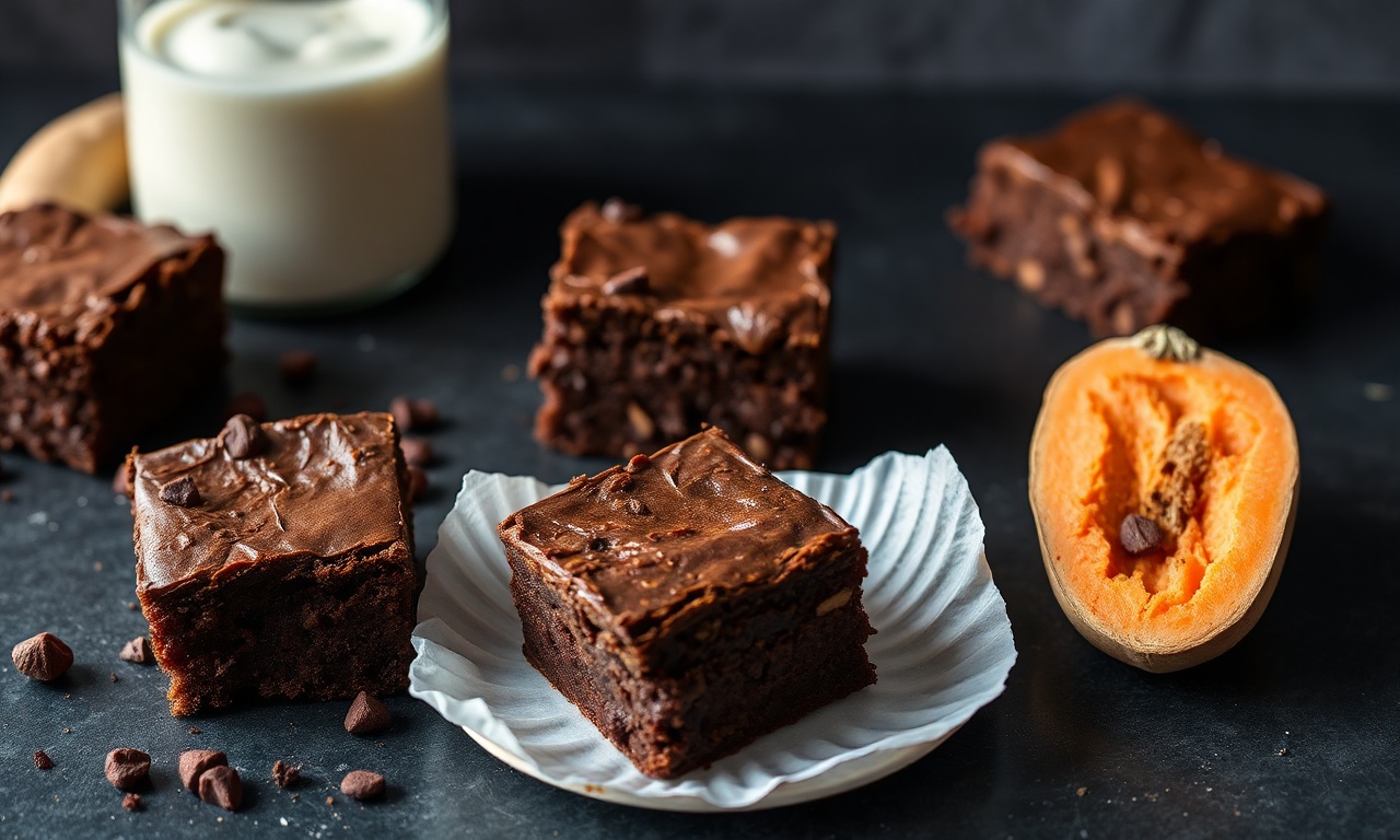 Decadent Paleo fudgy sweet potato brownies, a delicious treat.