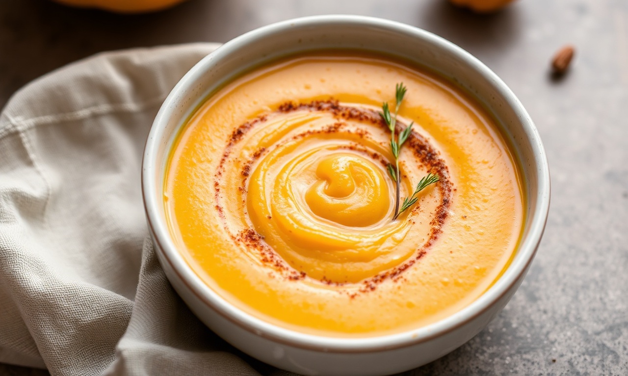 Velvety creamy roasted butternut squash soup, delicious recipe.