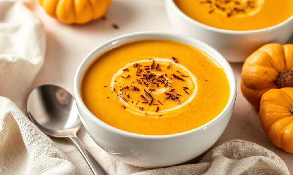 Velvety creamy roasted butternut squash soup, rich and soul-soothing.